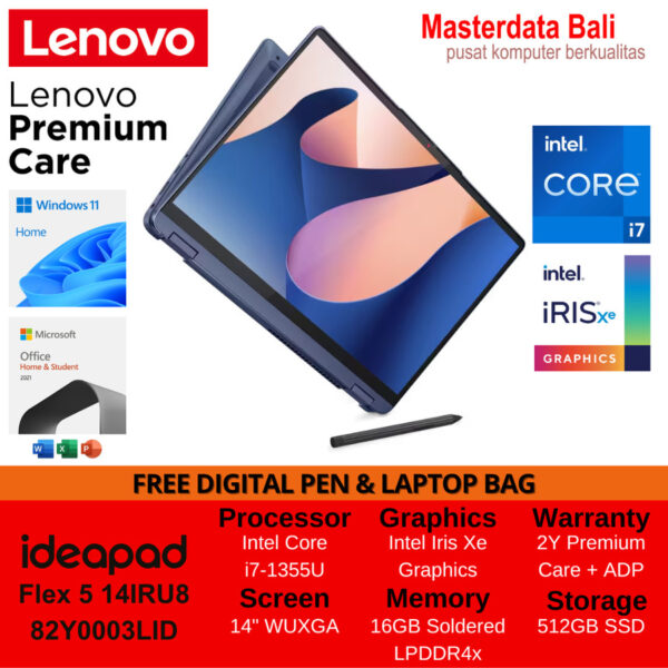 Laptop Lenovo IdeaPad Flex 5 14IRU8 Intel Core i7 14 WUXGA W11HOME OHS