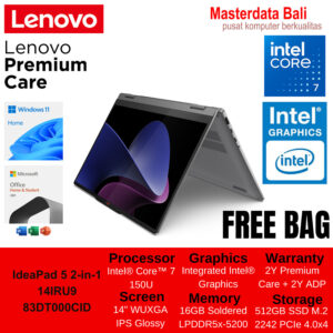 Laptop Lenovo IP 5 2in1 7 14IRU9 150U 16GB 512SSD Luna Grey 83DT000CID/ Cosmic Blue 83DT000BID
