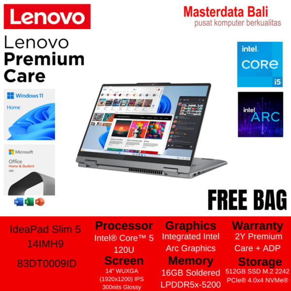 LENOVO IdeaPad 5 2-in-1 14IRU9 83DT000EID Core 5 120U 16GB 512GB W11