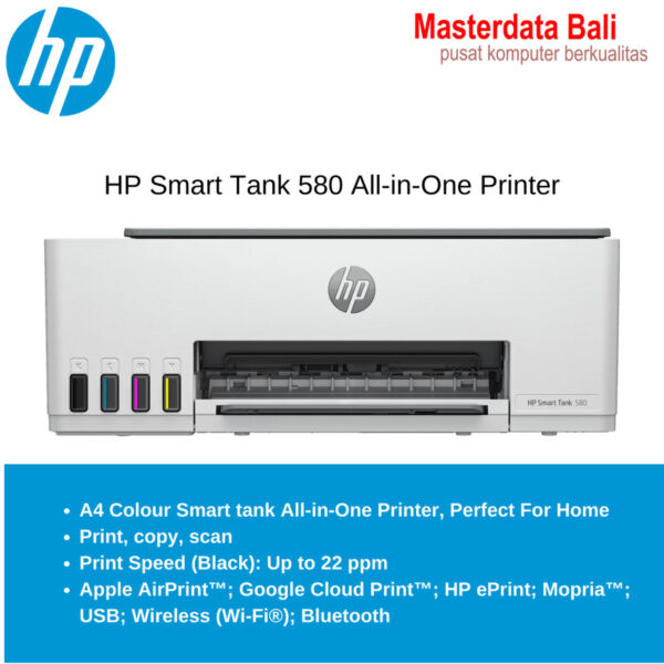 HP Smart Tank 580 All-in-One Printer Wireless (Print ,Scan,Copy)