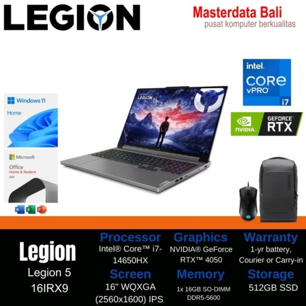 LENOVO Legion 5 16IRX9, PN 83DG00BXID