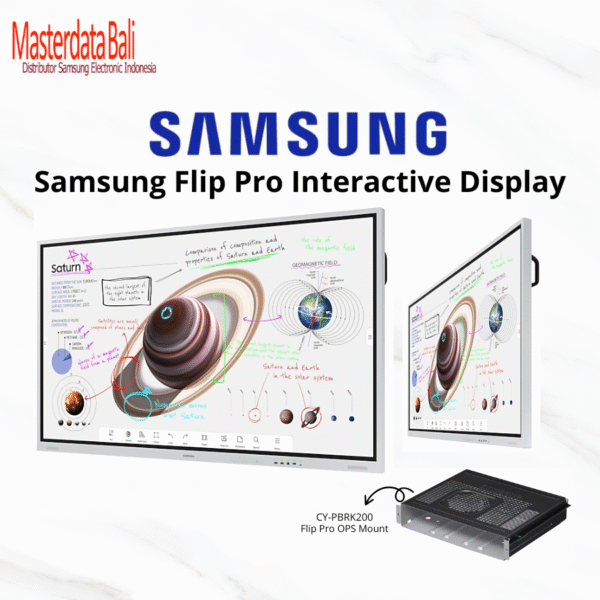Samsung Flip Pro 75" Interactive Display WM75B - LH75WMBWBGCXXD - Image 2