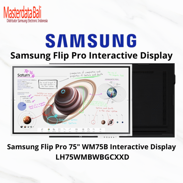 Samsung Flip Pro 75" Interactive Display WM75B - LH75WMBWBGCXXD