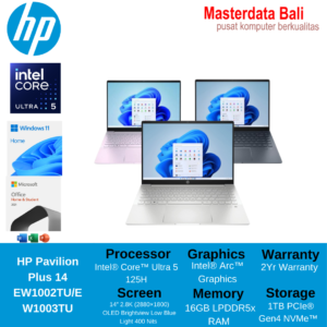 Laptop HP Pavilion Plus 14 EW1002TU/EW1003TU Core Ultra 5 125H 16GB SSD 1TB
