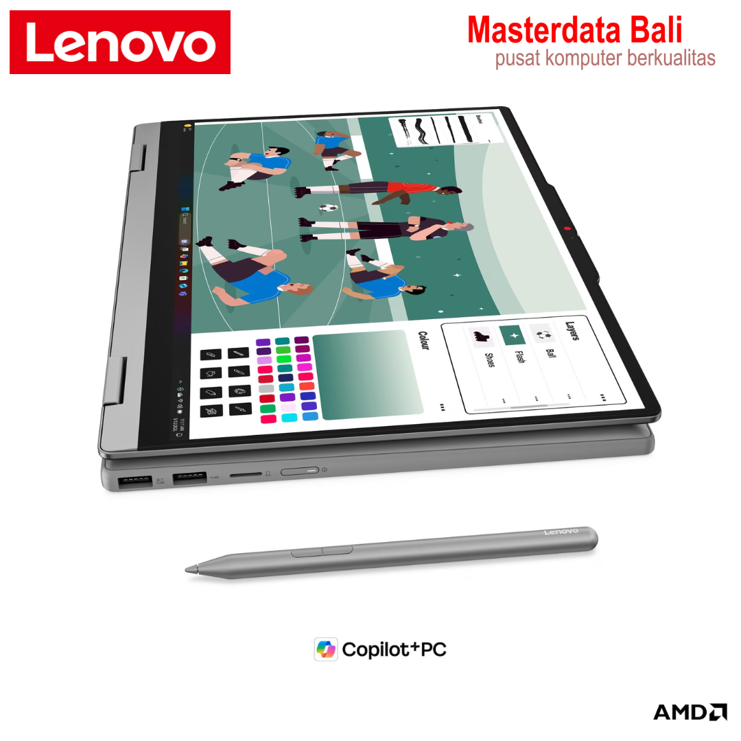 Laptop Lenovo IdeaPad 5 2-in-1 14IPH11 Intel Core Ultra 5 16GB 512GB 14" WUXGA IPS Luna Grey W11HSL OHS 2024 2Y Premium Care + ADP 83UG0024ID - Image 9