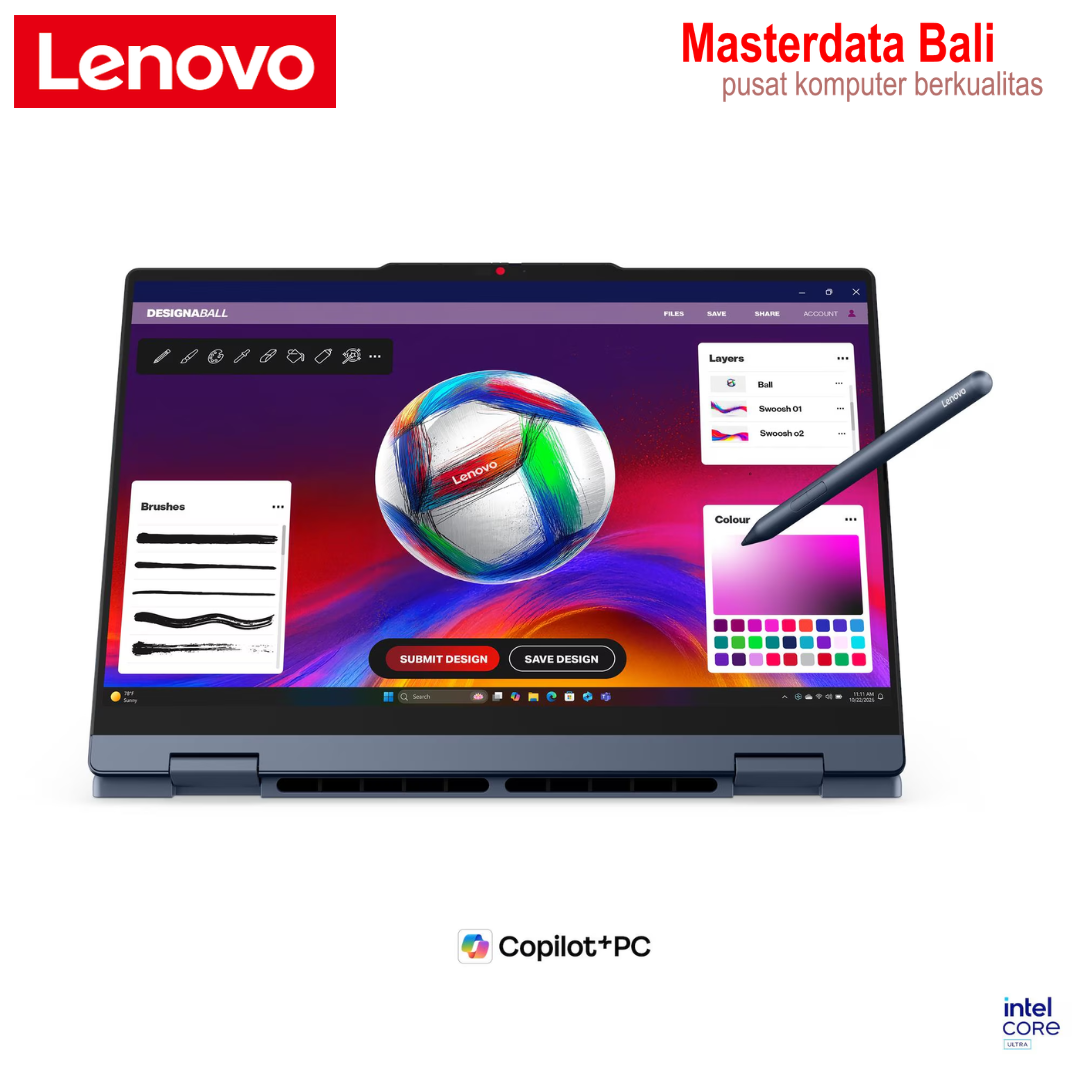 laptop Lenovo IdeaPad 5 2-in-1 14IPH11 Intel Core Ultra 7 355, 8C 16GB 512GB 14" WUXGA IPS W11HSL + OHS 2024 2Y Warranty + ADP Free BACKPACK - Image 13