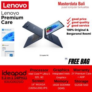Laptop Lenovo IdeaPad 5 2-in-1 14IPH11 83UG0025ID