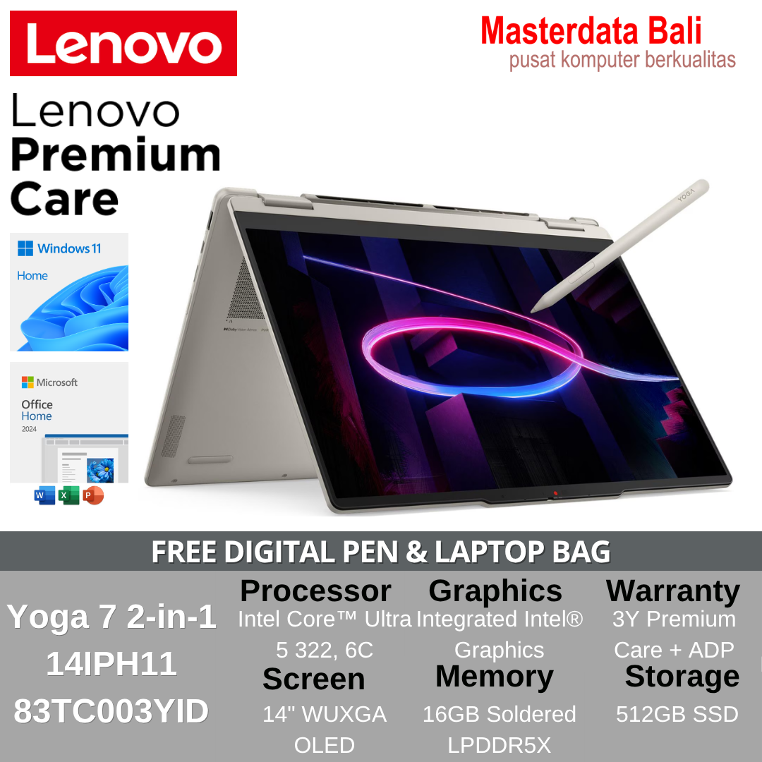 Laptop Lenovo Yoga 7 2-in-1 14IPH11 83TC003YID