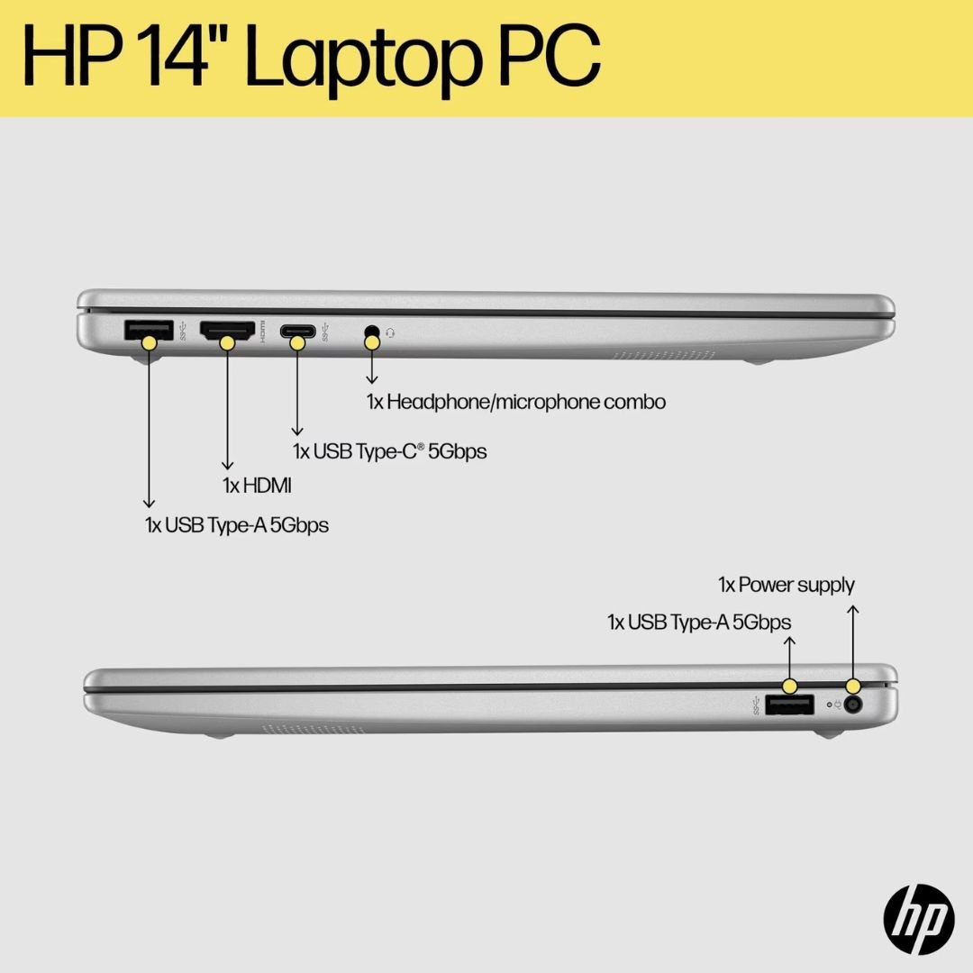 HP 14-em0730AU - BP0S5PA /AMD Ryzen 7-7730U/16GB/512GB SSD/AMD Radeon Graphics/14" FHD/Win 11 Home+OH24+M365/Silver/2Y - Image 3